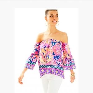 Lilly Pulitzer off the shoulder top